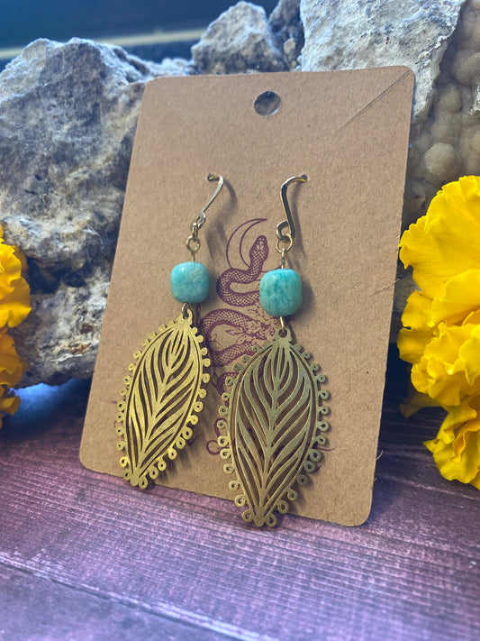 Feminine Flair Amazonite Earrings