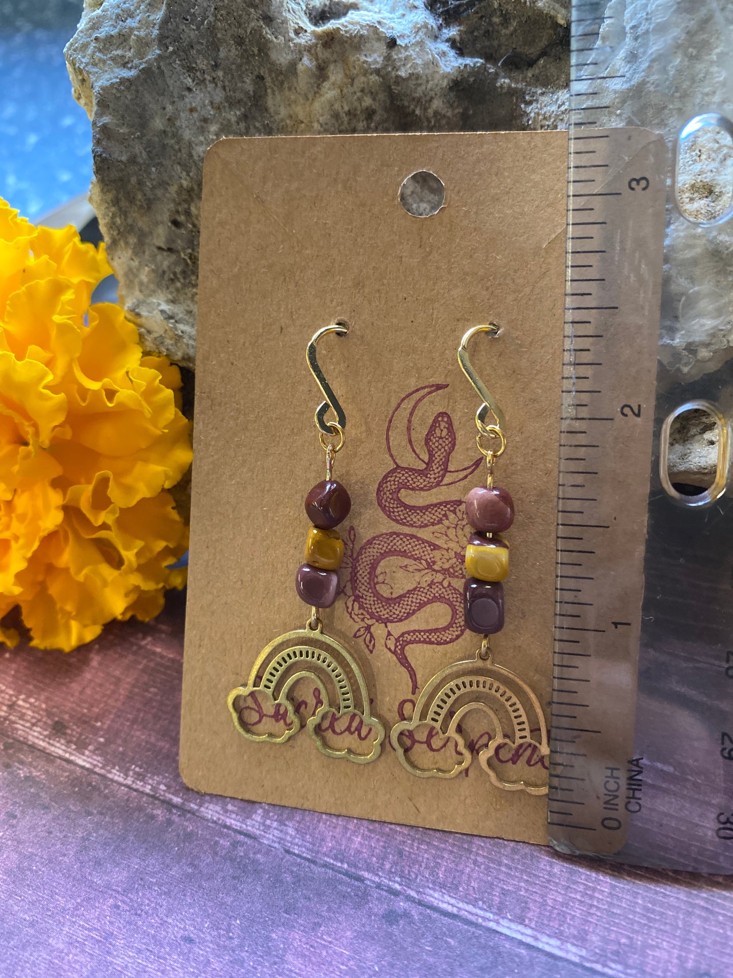 Mookaite Rainbow Earrings