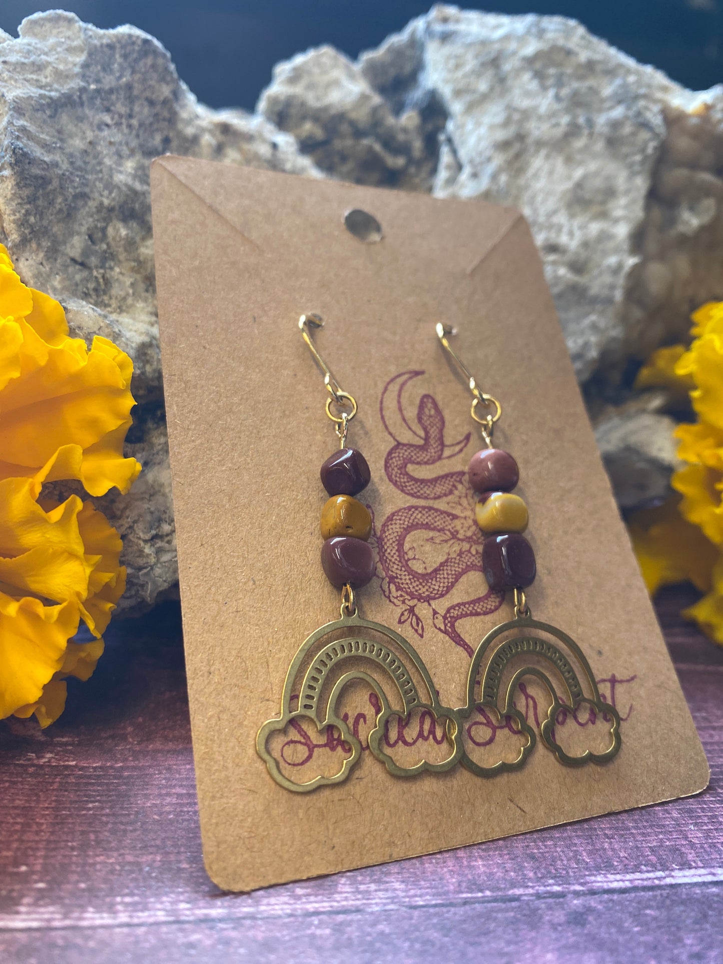 Mookaite Rainbow Earrings