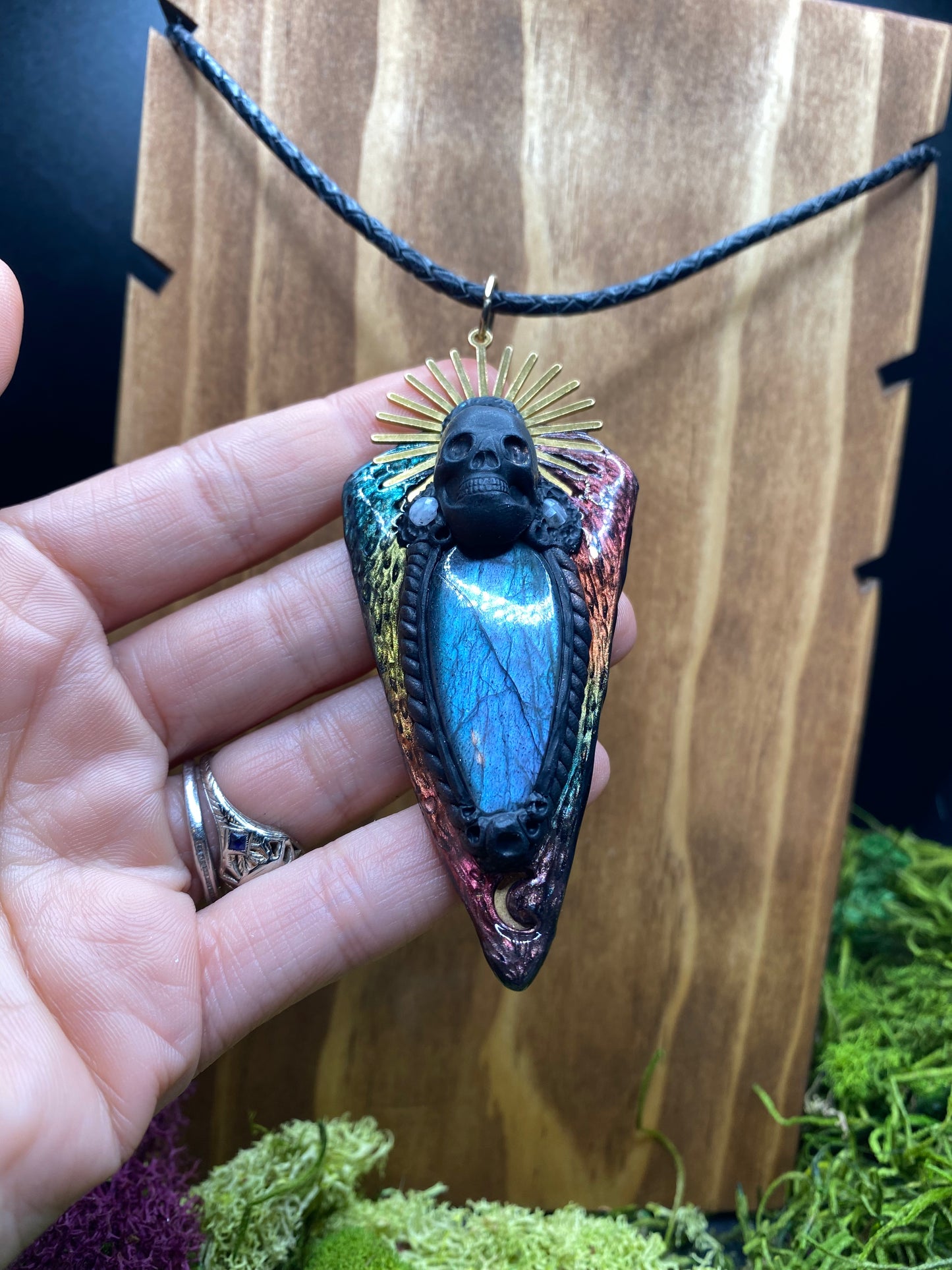 Rainbow Halo Skull