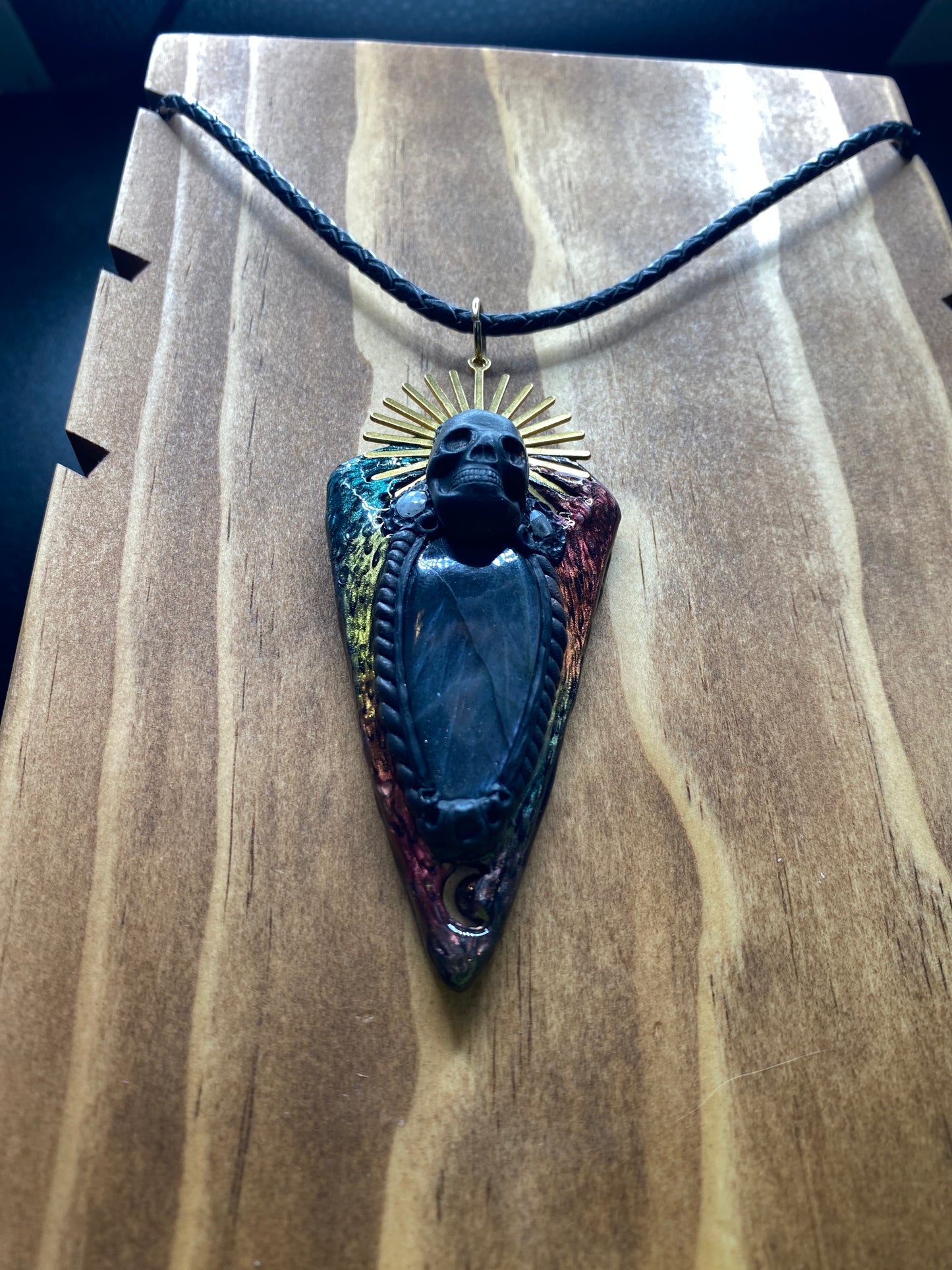 Rainbow Halo Skull