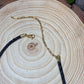 Black Scarab and Crescent Moon Necklace
