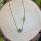 Green and White Swirl Ocean Jasper Globe Pendant
