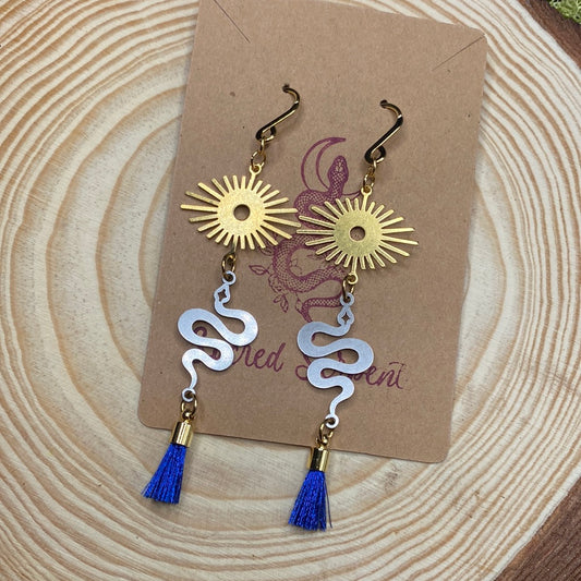 Serpent and Solar Flare Earrings