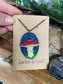 3D Mushroom and Pyrite Pendant
